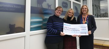 RSPCA Northamptonshire benefits from £3002 Novacroft fundraising